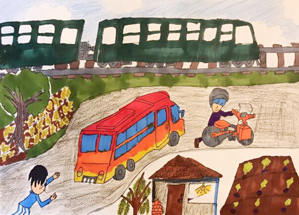 03 儿童画:改革开放40年之我的家乡